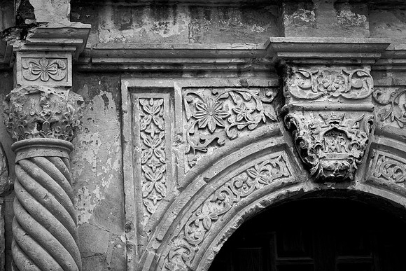 The Alamo, Detail, San Antonio, Texas